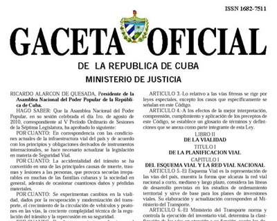 Gaceta oficial