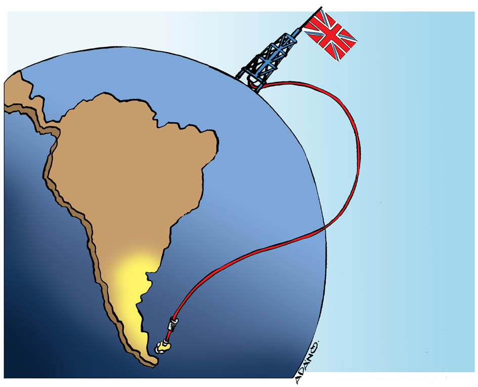 Caricatura Ada- Las malvinas