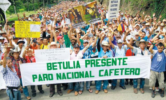 Protestas de cafeteros