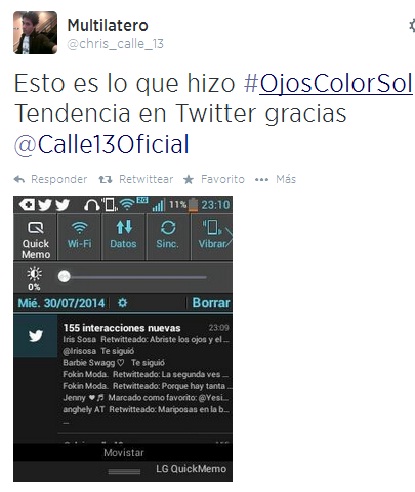 Repercusión en Twitter Video de Calle Trece 00