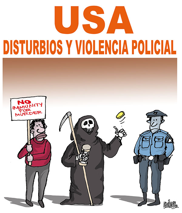 Disturbios y violencia policial