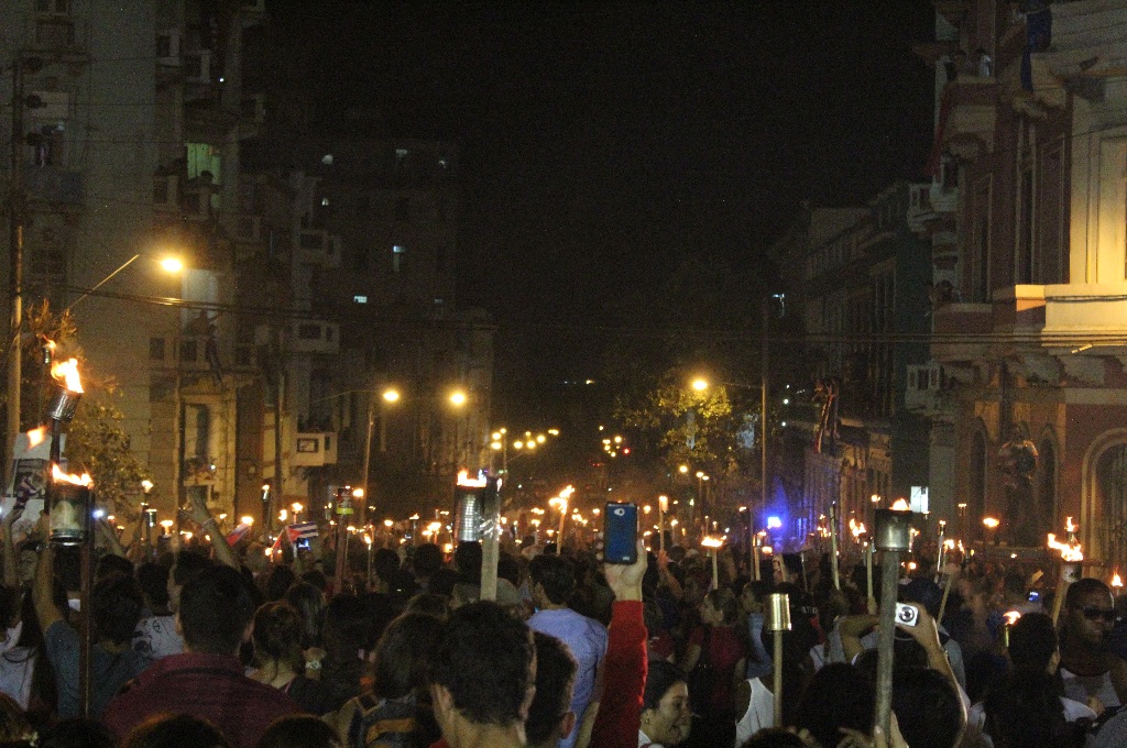 marcha de antorchas