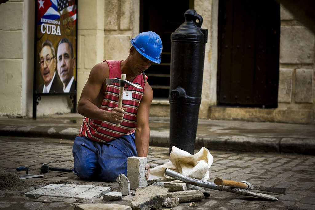 Preparativos visita Obama