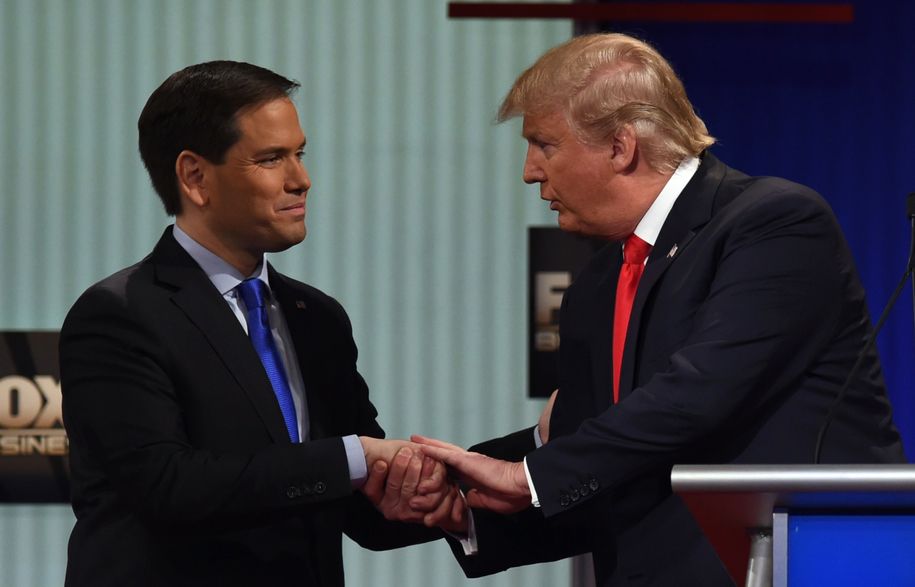 Trump junto a Marco Rubio