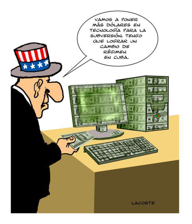 SUBVERSION CONTRA CUBA CARICATURA