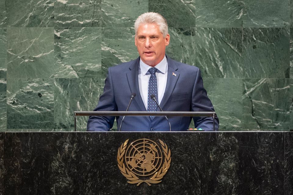 Durante su discurso en el Debate General de la Asamblea.