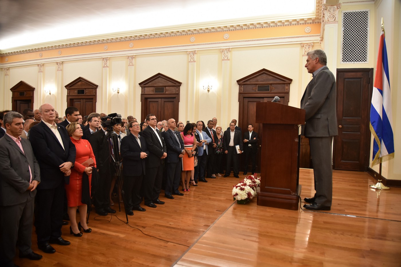 Encuentro con cubanos residentes en Estados Unidos.