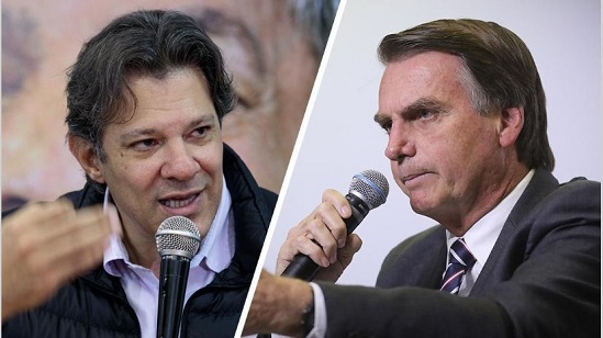 Elecciones Brasil 2018-Jair Bolsonaro-Fernando Haddad