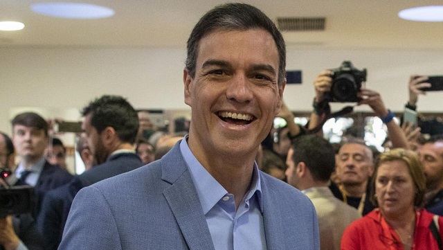 Pedro Sánchez-ganador de las elecciones generales-España2019