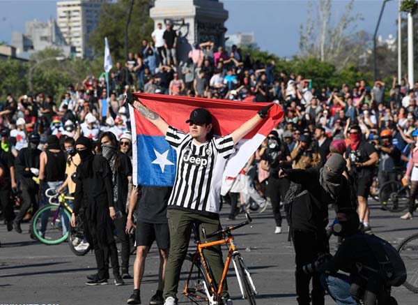 Chile-manifestación en las calles