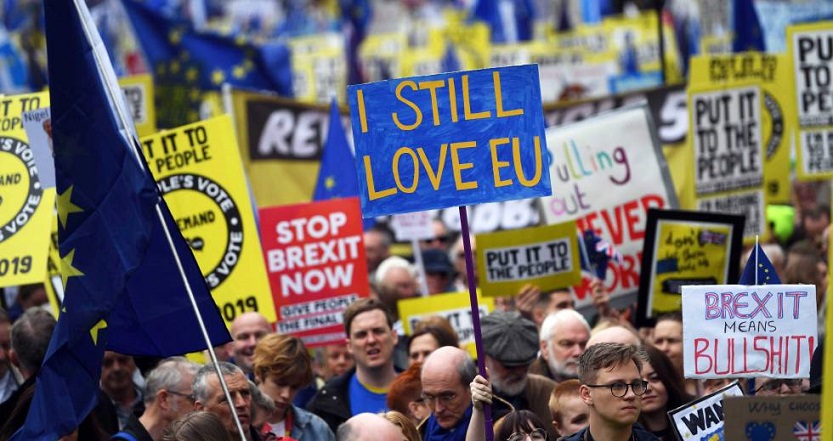 Brexit-manifestación