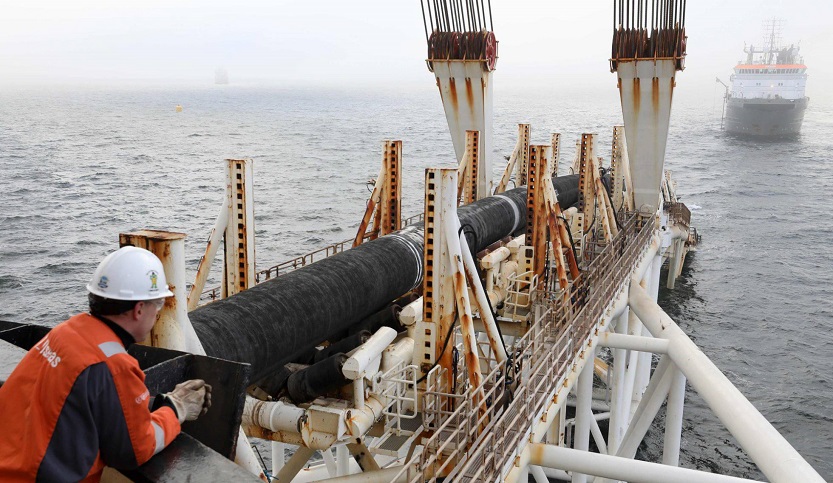 Construcción del gasoducto Nord Stream 2-Mar Báltico