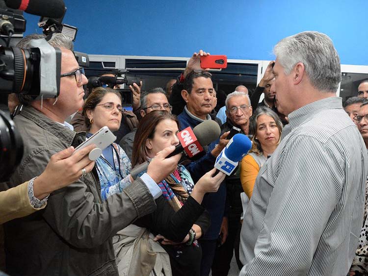 Diaz-Canel en Sancti Spiritus