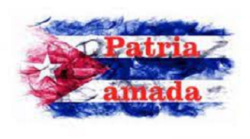 Patria amada-Bandera cubana