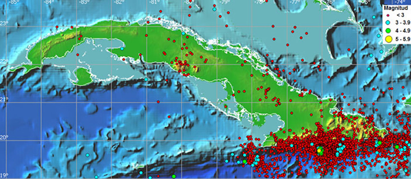 Sismos en Cuba