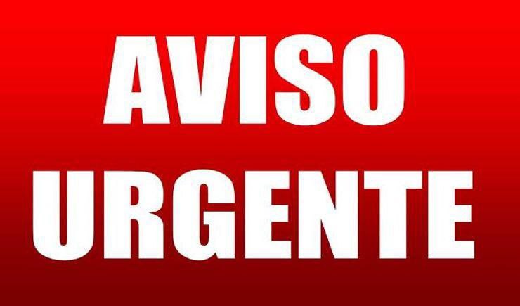 Aviso Urgente