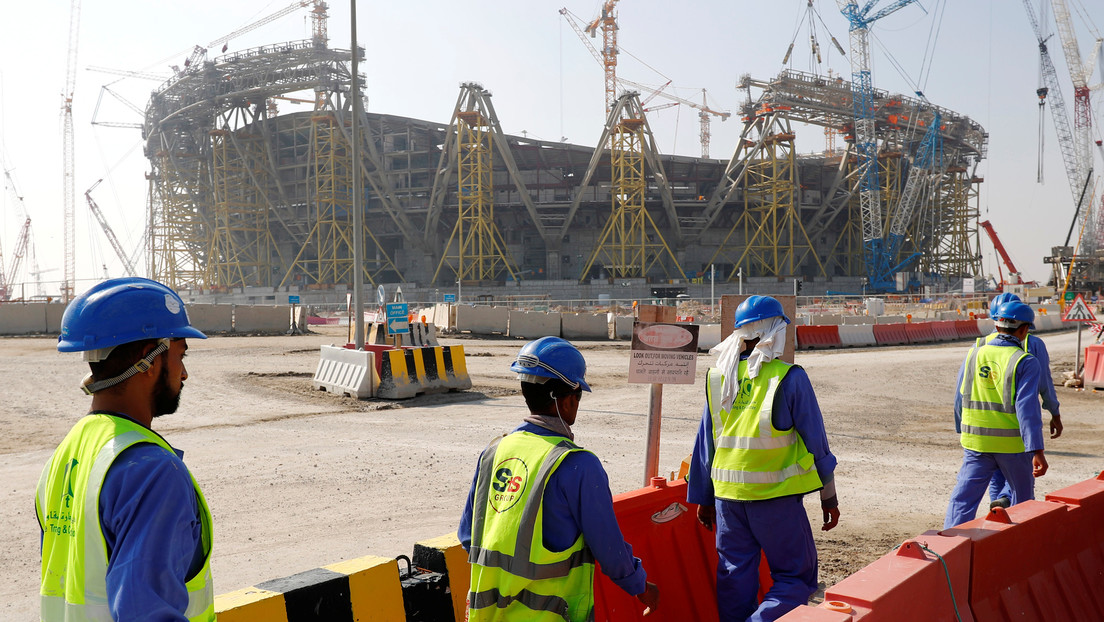 Trabajadores en Qatar