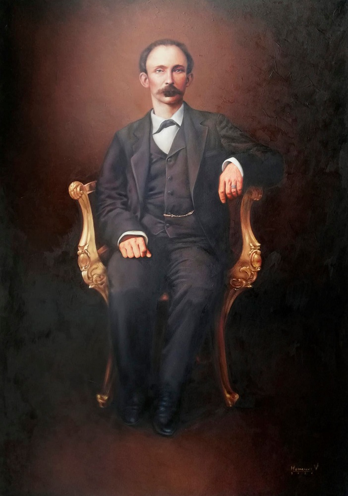 Pintura retrato de Martí