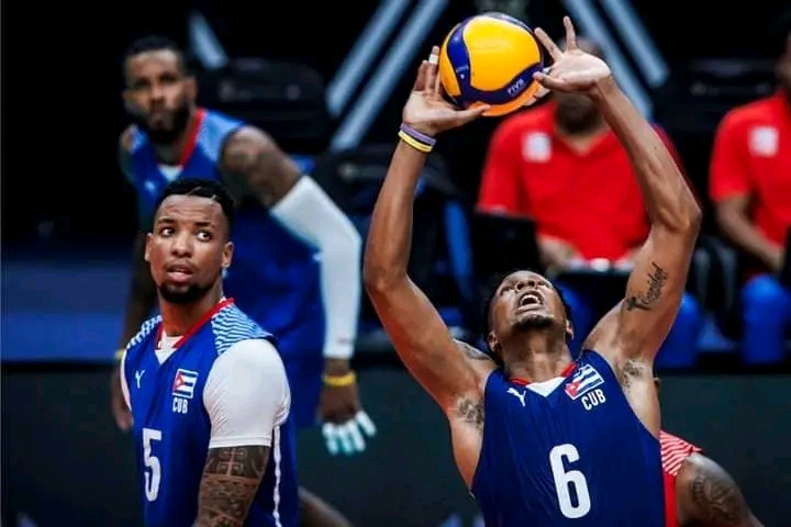 Cuba Vs Qatar preolimpico de voleibol