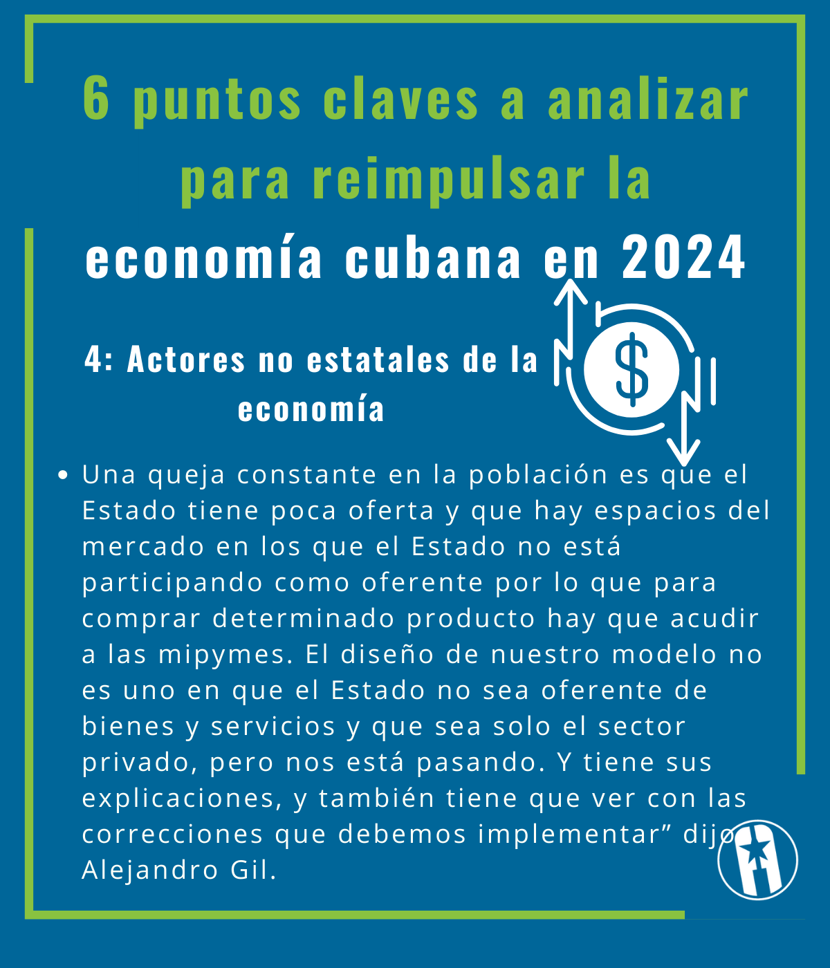 6 puntos claves a analizar para reimpulsar la economía cubana en 2024