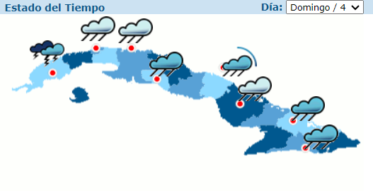 Estado del tiempo domingo 4/2/2024