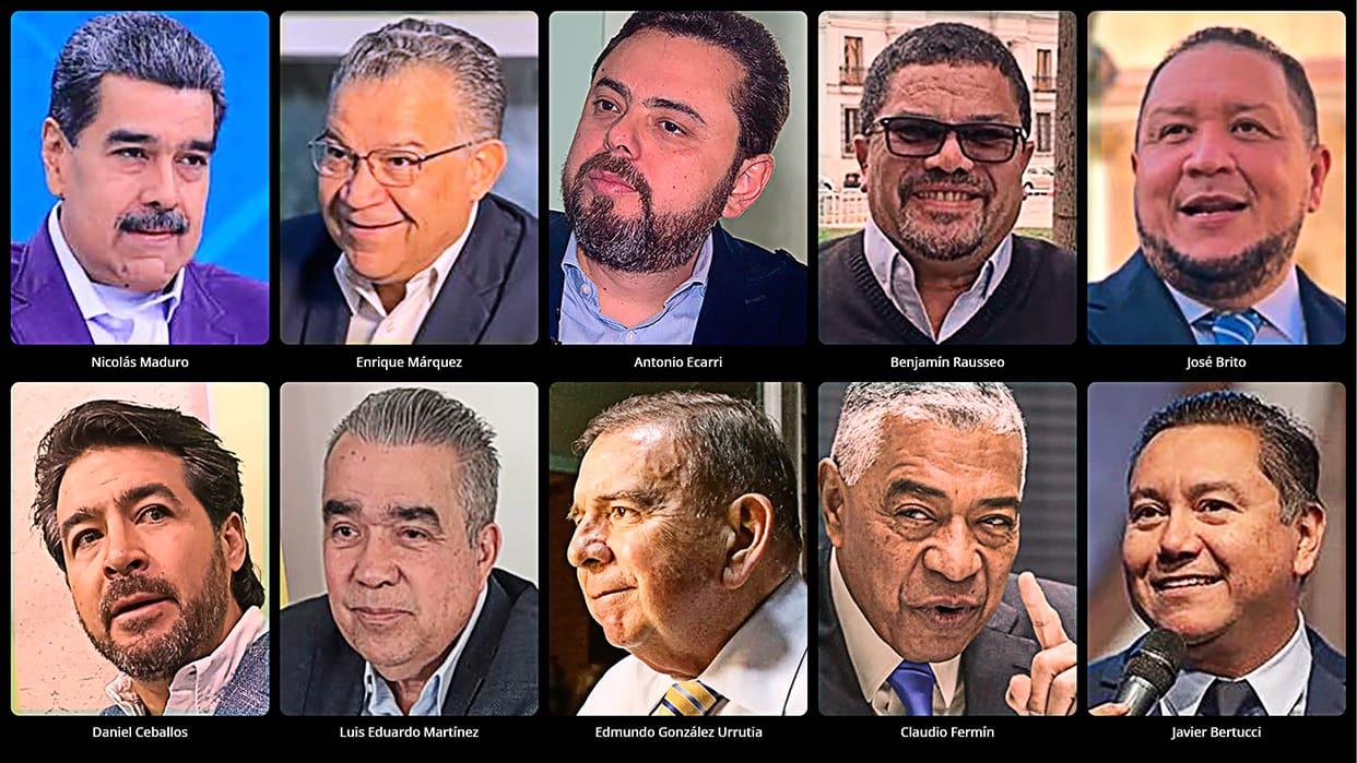 Candidatos a la presidencia.