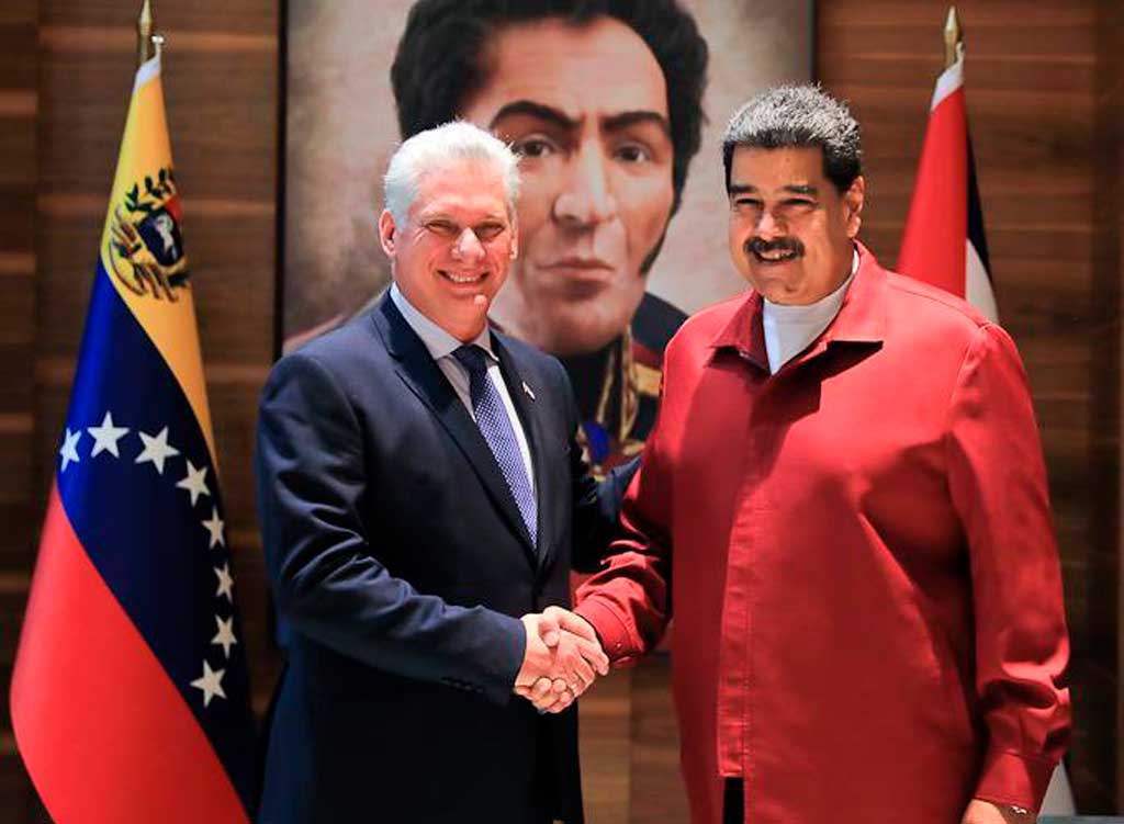 El presidente cubano, Miguel Díaz-Canel, felicitó hoy a través de su cuenta en X al mandatario de Venezuela, Nicolás Maduro