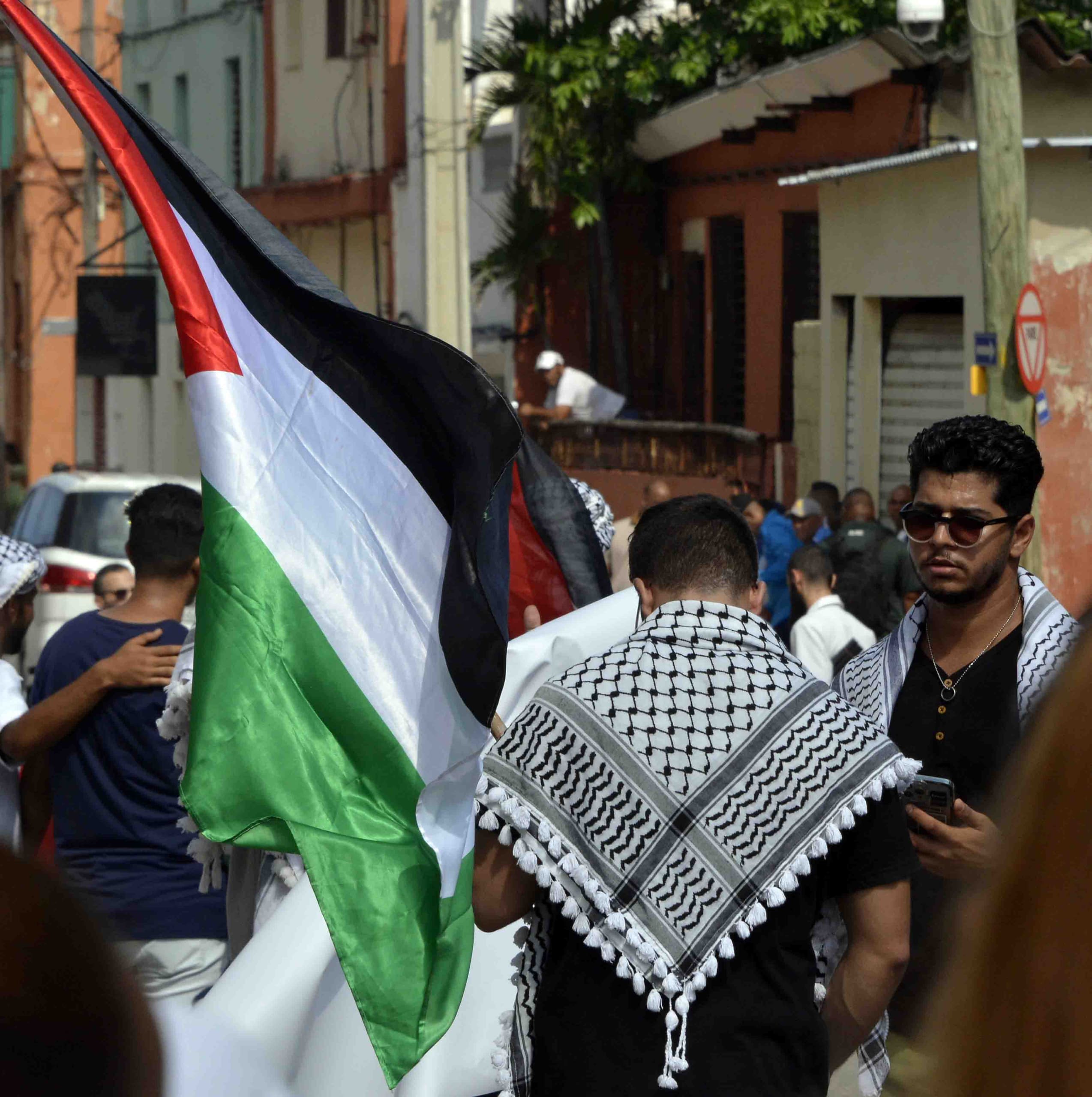 La Habana marcha en solidaridad con Palestina. 