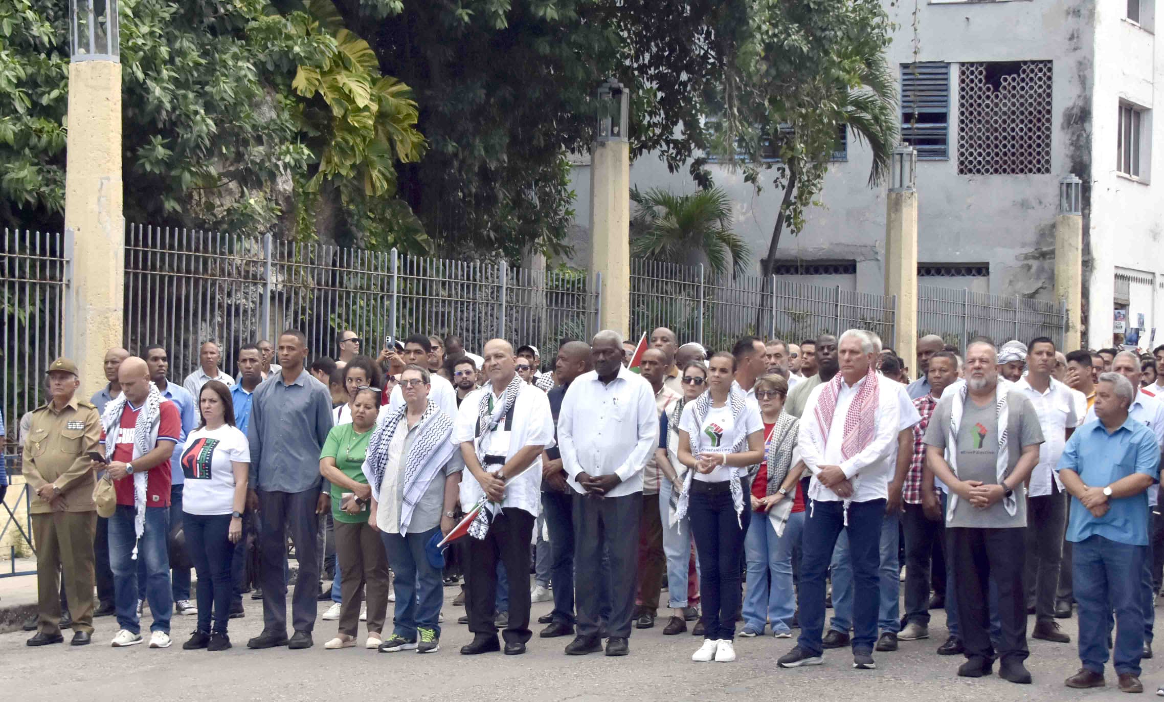 La Habana marcha en solidaridad con Palestina. 