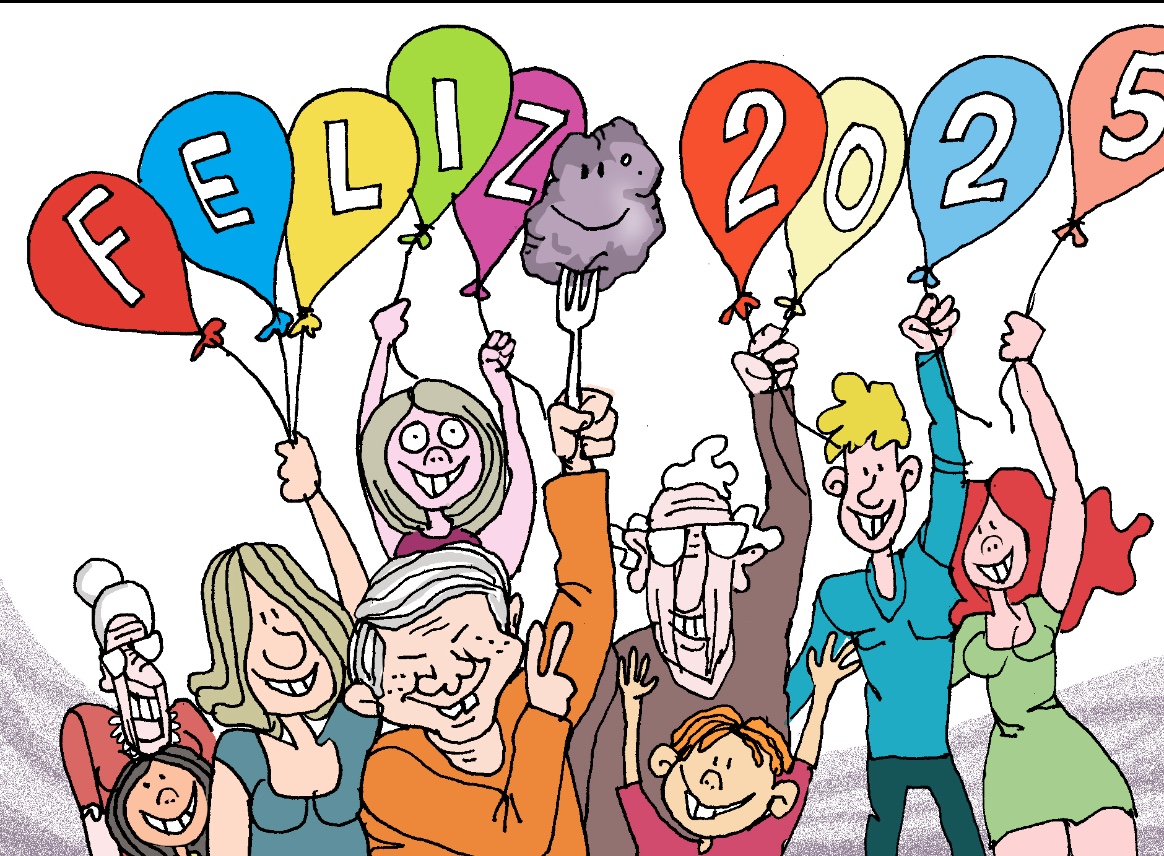 Si Otro año más y también puede ser con felicidad 