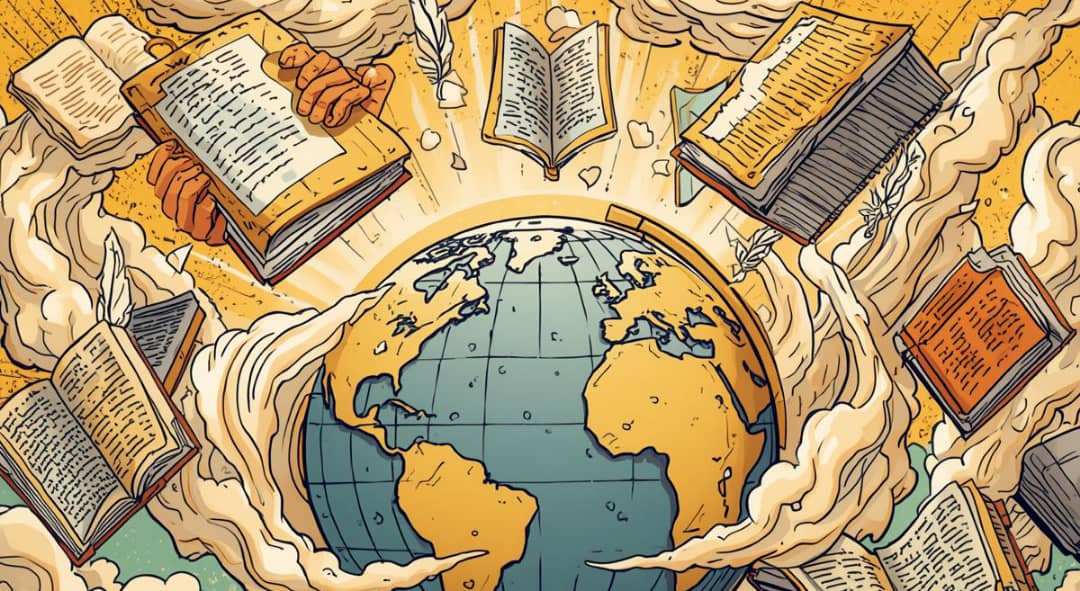 Mundo del conocimiento. Imagen generada con IA. 