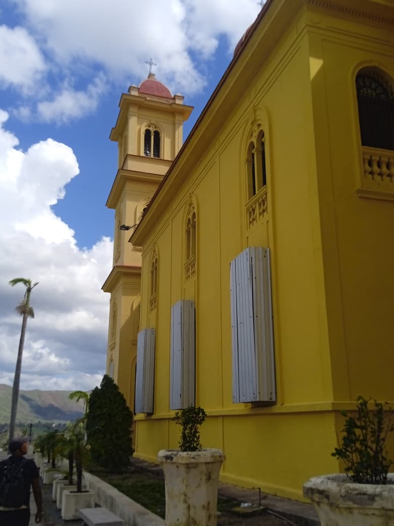 Después del huracán Melissa, el Santuario Nacional Basílica Menor de Nuestra Señora de la Caridad del Cobre. Foto: Nelson Hair Melik Marrero / Cubahora