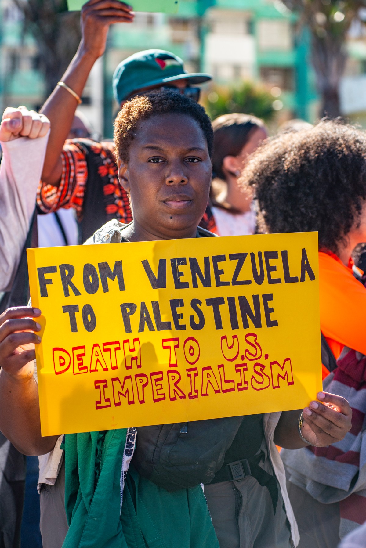 Concentración en la Tribuna Antimperialista, La Habana, en respaldo a Venezuela.