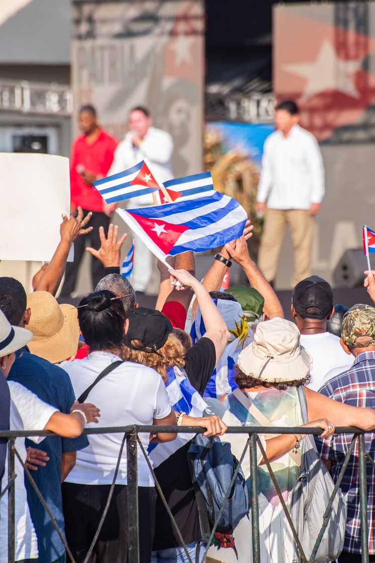 Desfile por el primero de mayo en La Habana