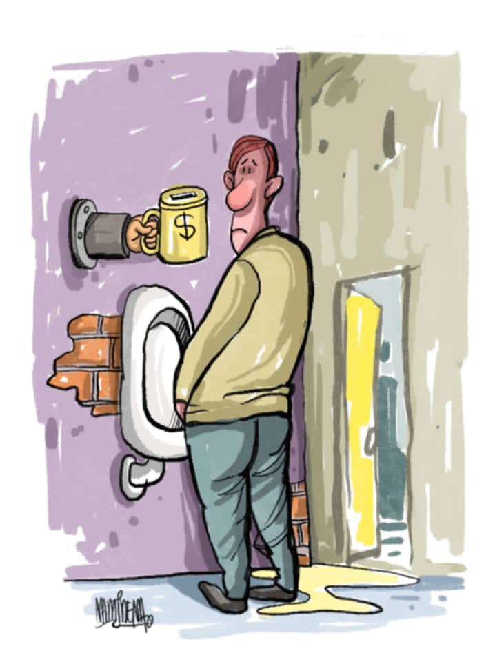 Baños: públicos, siguen iguales, pero no gratis Baños: públicos, siguen iguales, pero no gratis